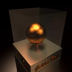 Golden Soccer Ball 3D model