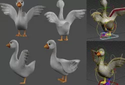 goose 3D model