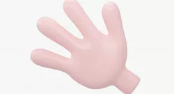 Hand Cartoon 3D model