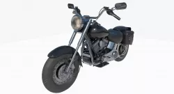 Harley Davidson 1990 Fatboy 3D model