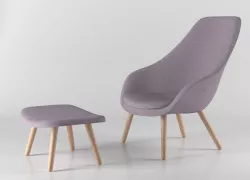 HAY AAL 92 Lounge Chair 3D model