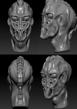 head of the alien 3D model