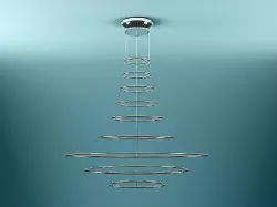 Hi tech Chandelier 3D model