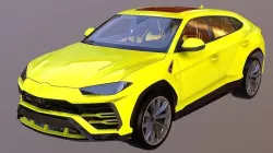 High Detailed Urus Lamborghini 3D Model VR AR Ready Low-poly  3D model