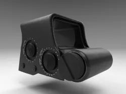 Holographic Sight - Scope - Weapon Attachment - PBR Low-poly  3D model