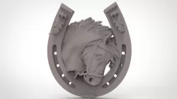Horse shoe 3d stl models for artcam and aspire 3D model