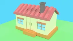 House  Low-poly  3D model