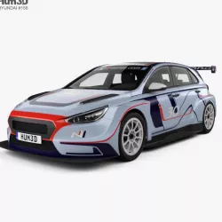 Hyundai i30 N TCR hatchback 2017 3D model