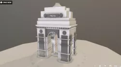 India Gate - VR Ready 3d Model 3D model