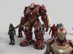 Iron Man Collection 3D model
