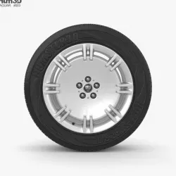 Jaguar XJ 20 inch rim Amirante 3D model