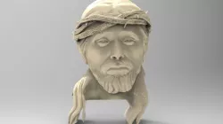 Jesus art 3d stl models for artcam and aspire 3D model