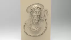 Jesus wall art 3d stl models for artcam and aspire 3D model