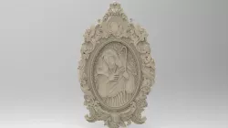 Jesus wall decor 3d stl models for artcam and aspire 3D model