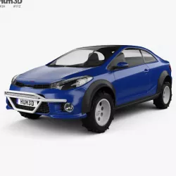 Kia Forte Koup Mud Bogger 2015 3D model