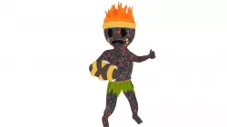 Lava Man 3D model