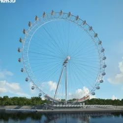 London Eye 3D model