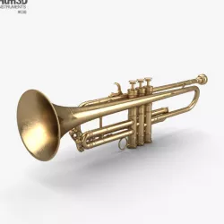 Louis Armstrongs Trumpet 3D model