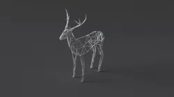 low-poly 3D printer model Deer Low-poly  3D model