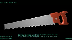 Low poly Hand Saw Low-poly  3D model