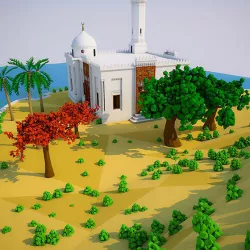 Low Poly landscap  Low-poly  3D model