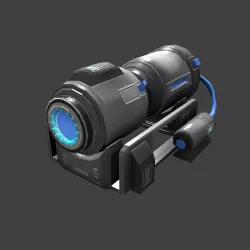 Low-poly PBR Sci-fi Generator Low-poly  3D model
