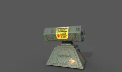 low poly rocket launcher  Low-poly  3D model
