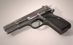 M3 Browning Hand gun 3D model