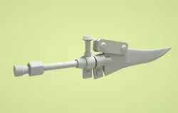 Machine Sword Low-poly  3D model