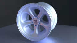 Magnesium alloy wheel 3D model