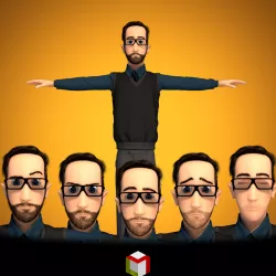 Male Cartoon Character  3D model