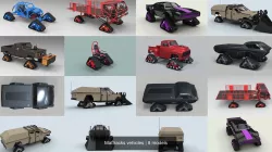 Mattracks vehicles 3D Model Collection