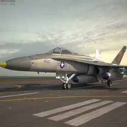 McDonnell Douglas F-A-18 Hornet 3D model