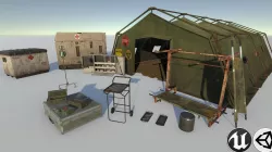 Medical kit pack Low-poly  3D model