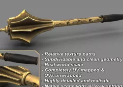 Medieval Mace 3D model