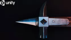  Medieval one-handed warhammer Low-poly  3D model