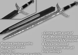Medieval Sword 3D model