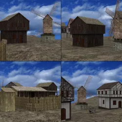 Medieval Village for DAZ Studio 3D model