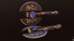 Medium Dwarf Axe Low-poly  3D model