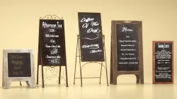 Menu stands 3D model