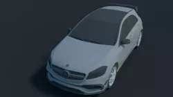 Mercedes Amg a45 Low-poly  3D model