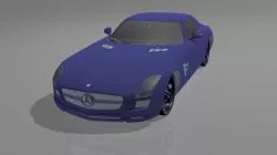 Mercedes sls Low-poly  3D model