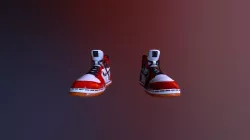 Miles Morales Shoes 3D MODEL 3D model