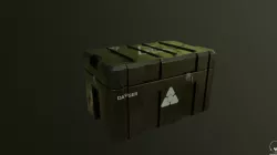 Military Weapon Crate Low-poly  3D model