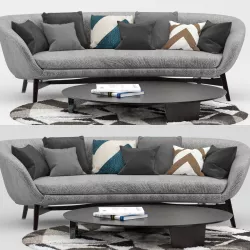 Minotti Russel Sofa 3D model