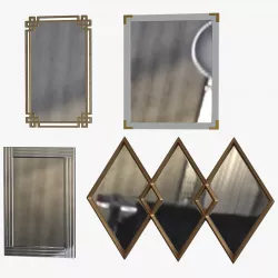 Mirrors 2 set 4 item 3D model