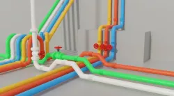  Modular Pipes Low-poly  3D model