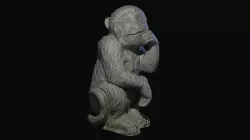 Monkey Statue 3D model