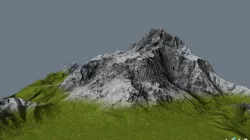 Mountain Low-poly  3D model