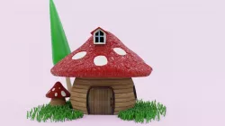 Mushroom House 3D model